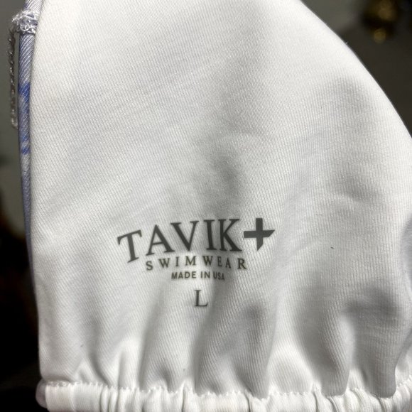 NEW Tavik Blue & White Tie Dye Phoenix Bikini Top - Picture 4 of 6